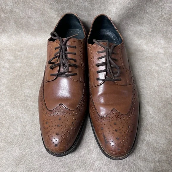 Stacy-Adams men's oxford dress shoes leather detail Size 9M - Picture 1 of 8